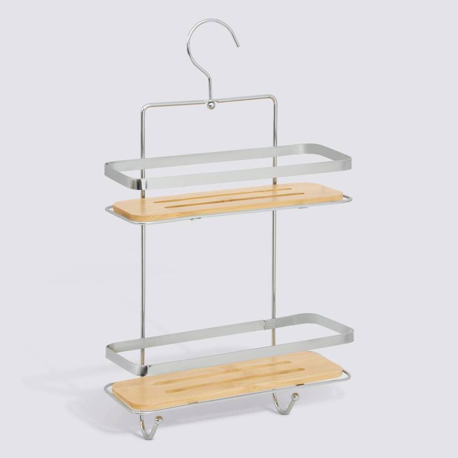 Serviteur de douche 2 niveaux, argenté Venterra