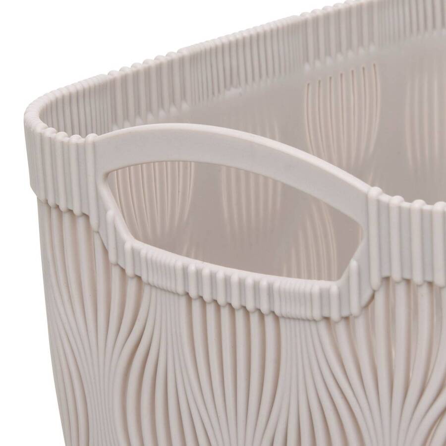 Panier à linge, 3,2l, beige Leaf