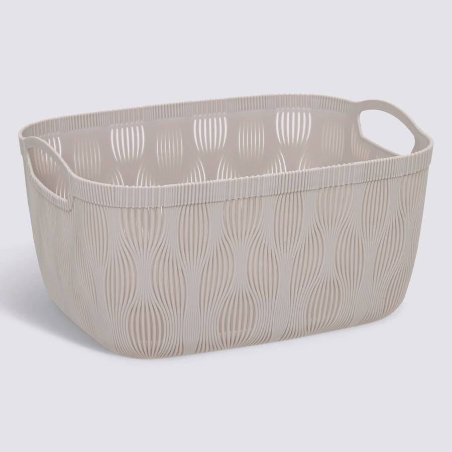 Panier à linge, l.37,7 cm, beige Leaf