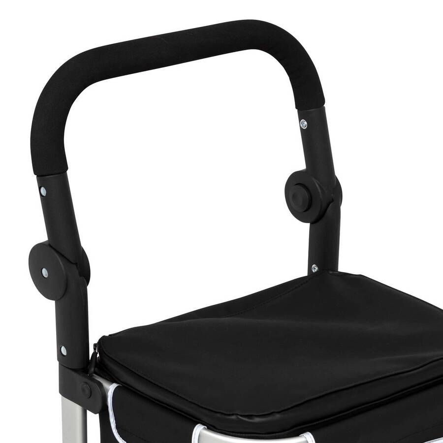 Chariot de course, 2 roues, noir 