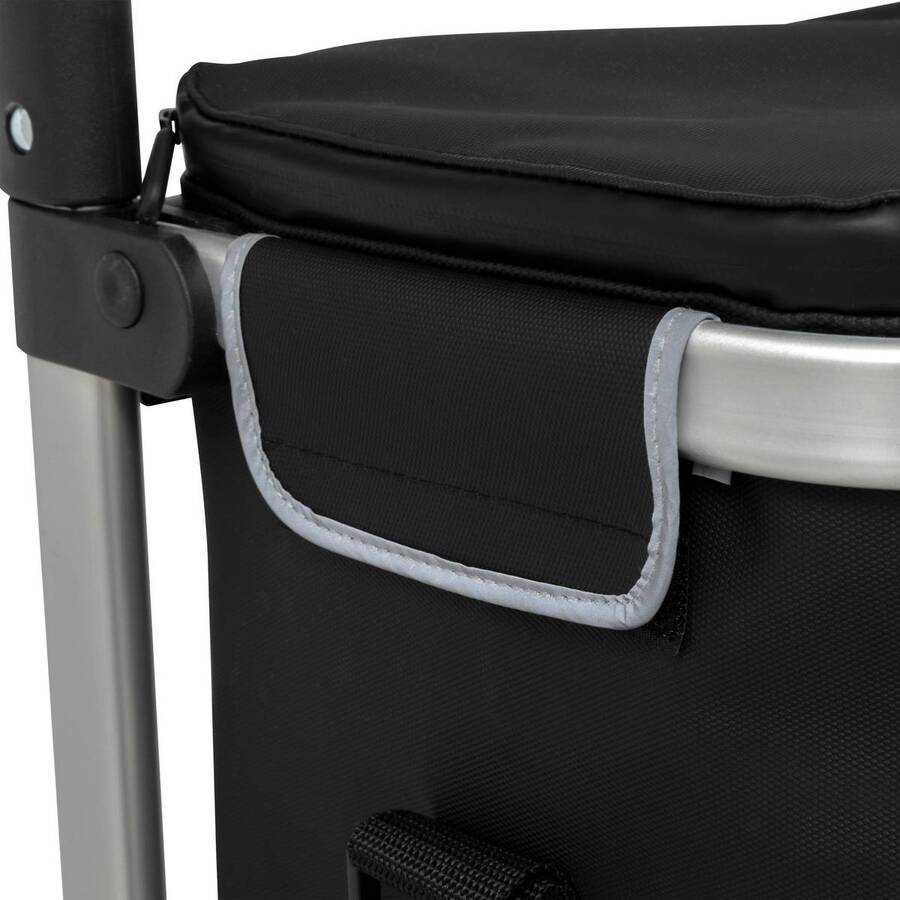 Chariot de course, 2 roues, noir 