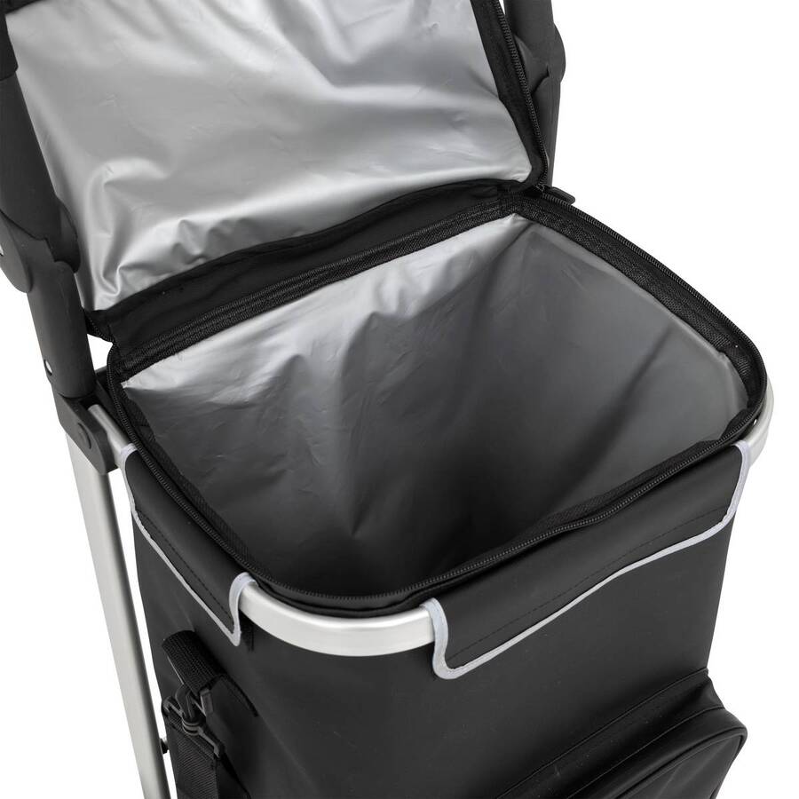 Chariot de course, 2 roues, noir 