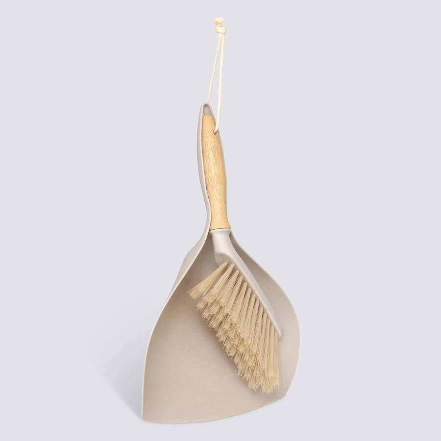 Ensemble pelle/balayette, beige Wood'n clean