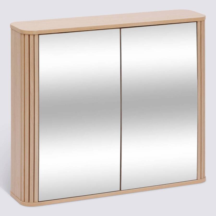 Meuble de salle de bain, l.80 cm, beige