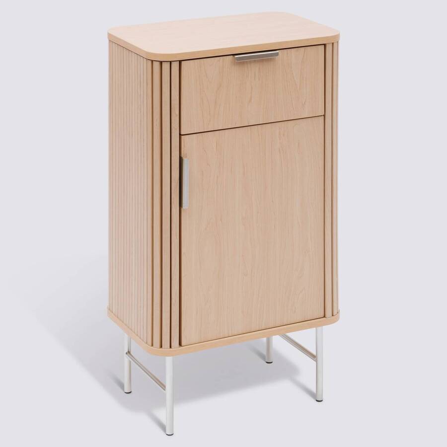 Meuble de salle de bain 1 porte, beige