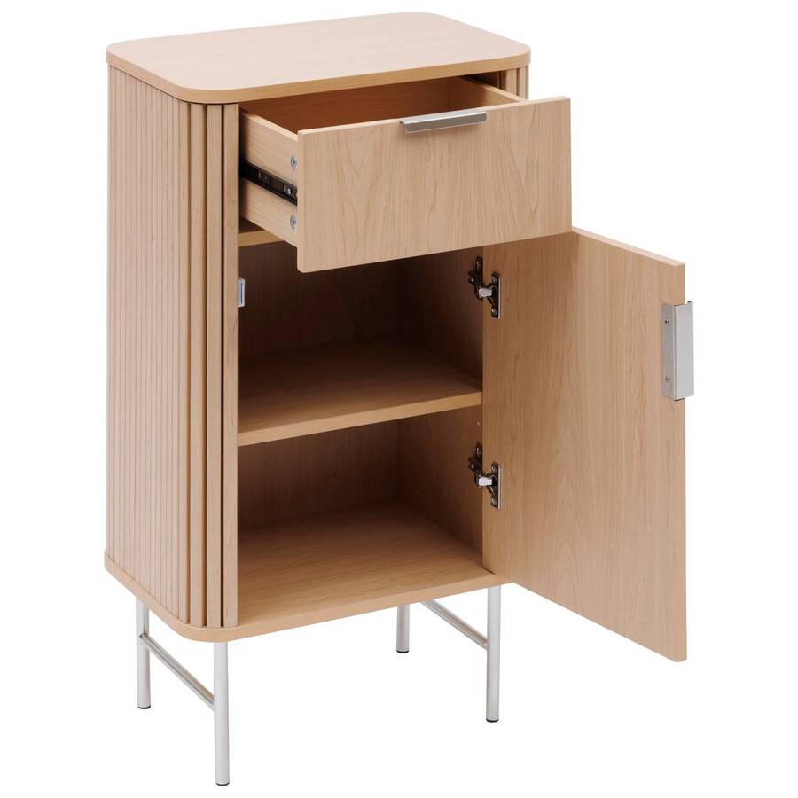 Meuble de salle de bain 1 porte, beige