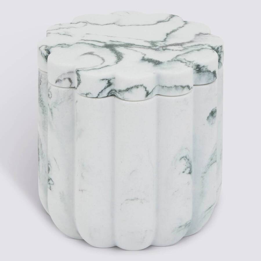 Pot à cotons, blanc Marby