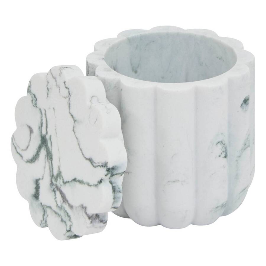 Pot à cotons, blanc Marby