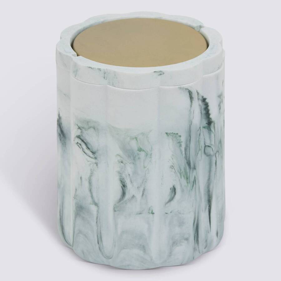 Poubelle, manuel, 1,5 l, blanc Marby