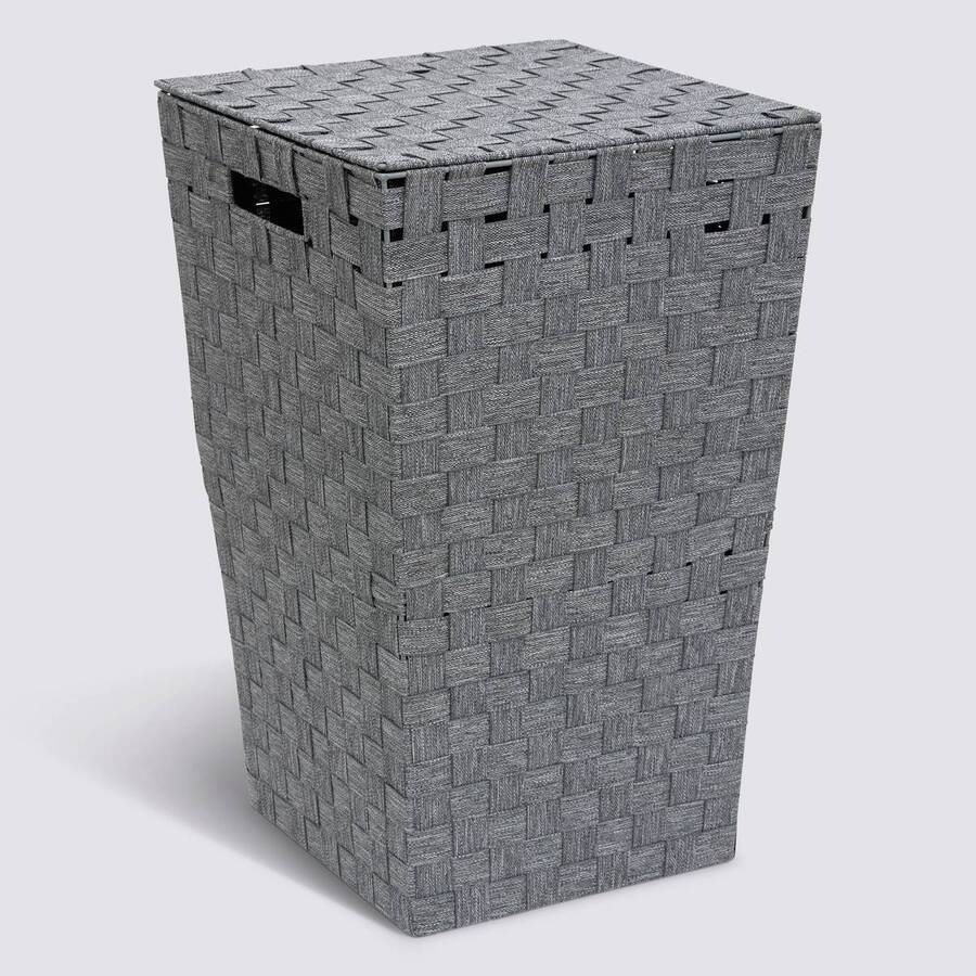 Panier à linge, 50l, gris Lise