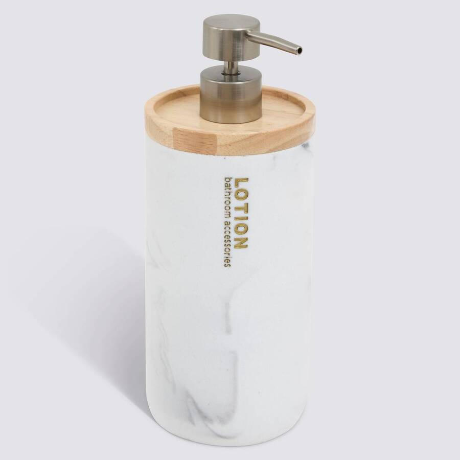 Distributeur de savon, 840 ml, blanc Lea