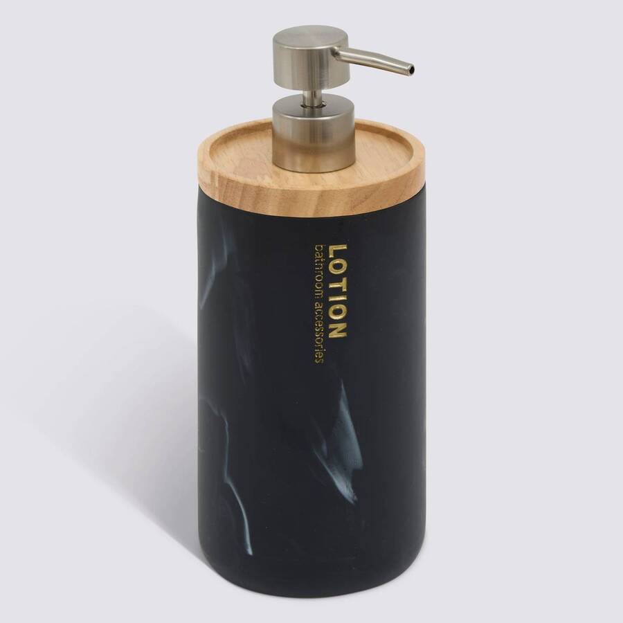 Distributeur de savon, 840 ml, noir Lea