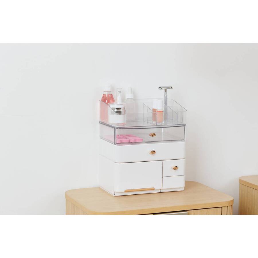 Organiseur, l.23 cm, blanc Sara