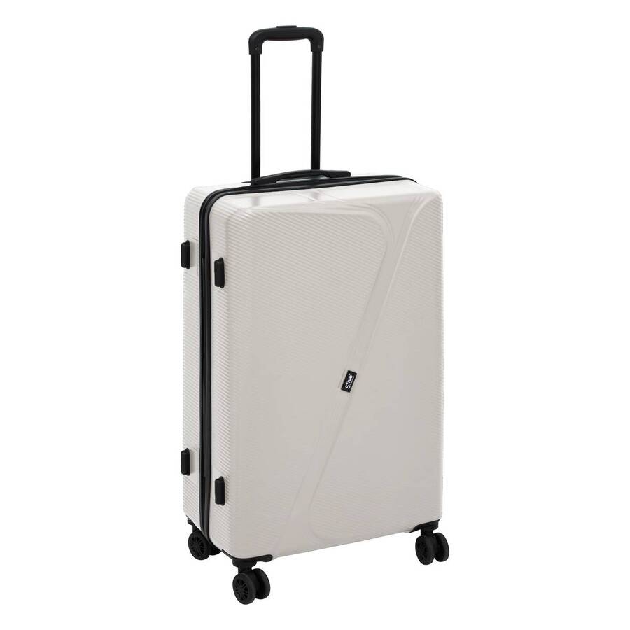 Lot de 3 valises 8 roues, h.77/67/55 cm, argile