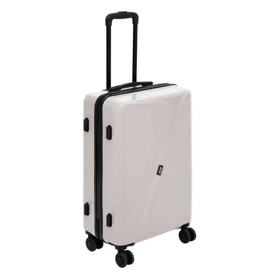 Lot de 3 valises 8 roues, h.77/67/55 cm, argile