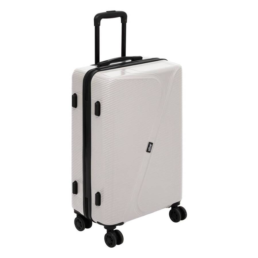 Lot de 3 valises 8 roues, h.77/67/55 cm, argile