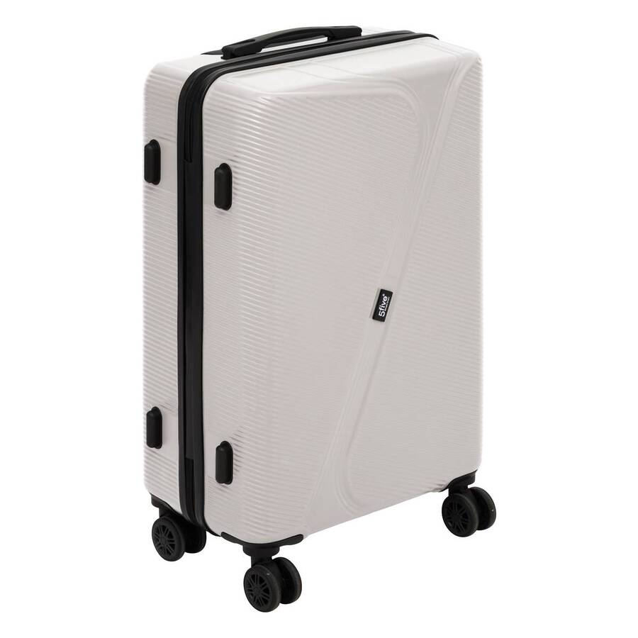 Lot de 3 valises 8 roues, h.77/67/55 cm, argile