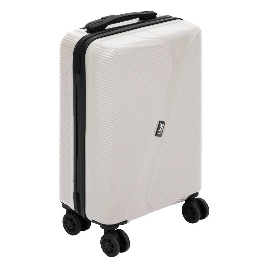 Lot de 3 valises 8 roues, h.77/67/55 cm, argile