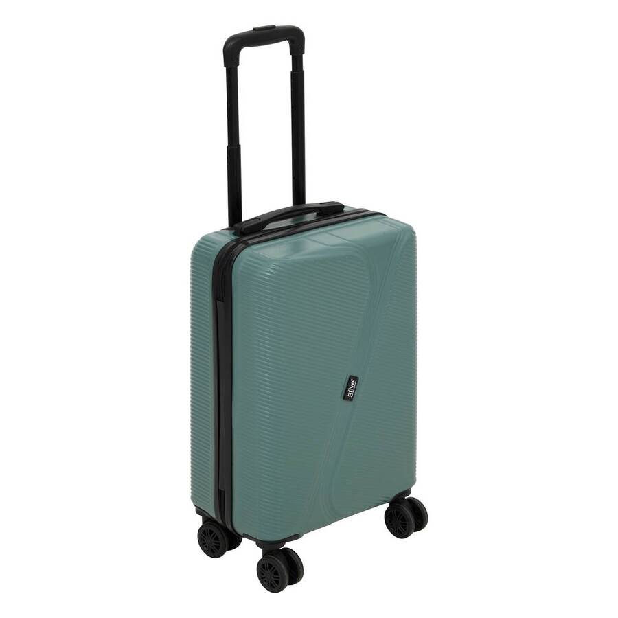 Lot de 3 valises 8 roues, h.77/67/55 cm, vert 