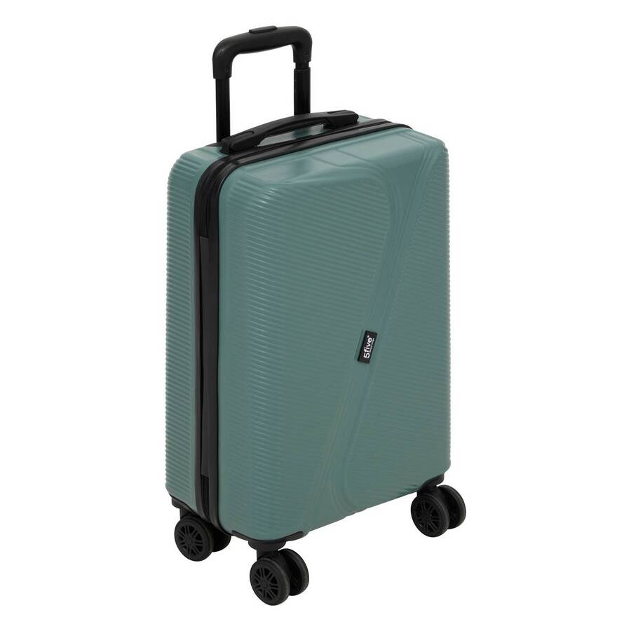 Lot de 3 valises 8 roues, h.77/67/55 cm, vert 