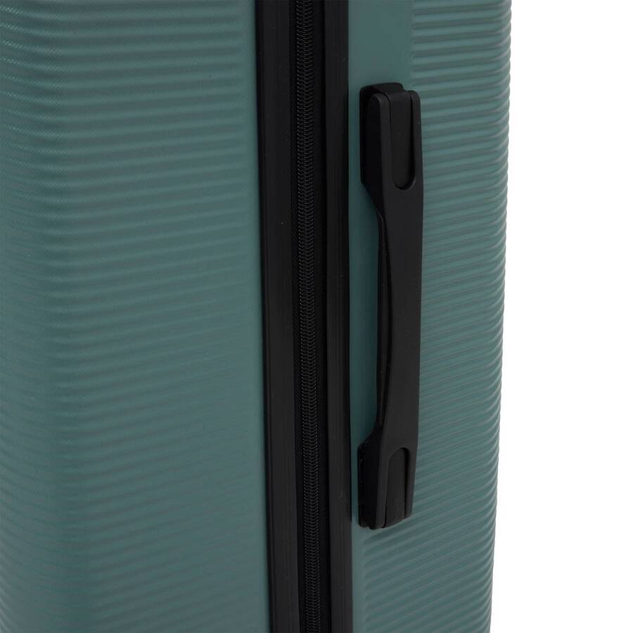 Lot de 3 valises 8 roues, h.77/67/55 cm, vert 