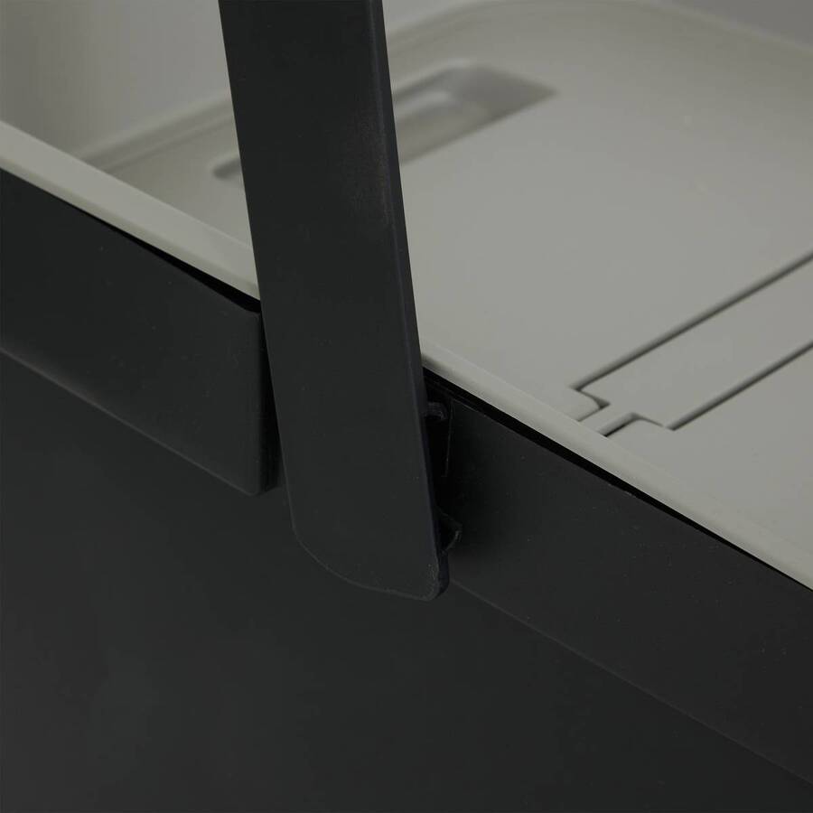 Poubelle de recyclage, 36l, noir