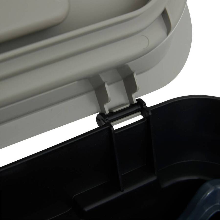 Poubelle, manuel, 20,5 l, noir