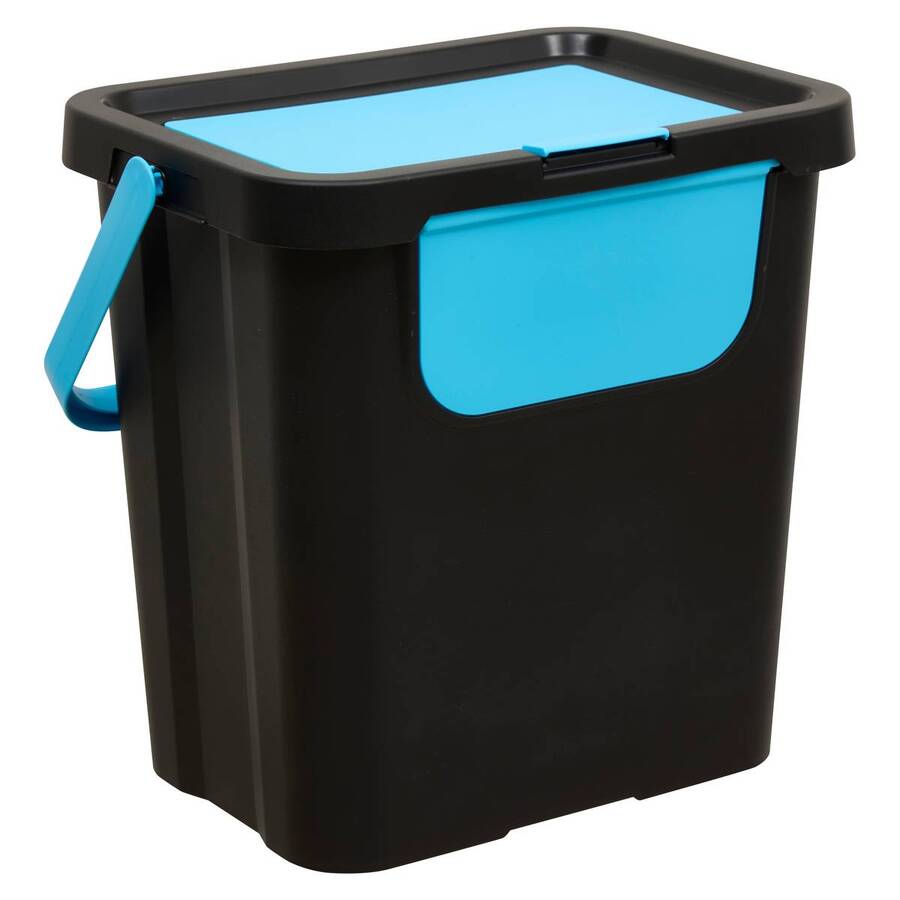 Lot de 3 poubelles, manuel, 24 l, plusieurs coloris 