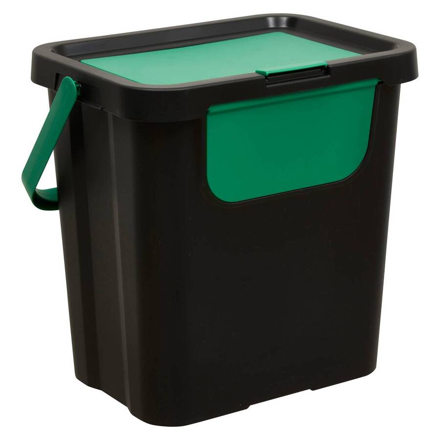 Lot de 3 poubelles, manuel, 24 l, plusieurs coloris 