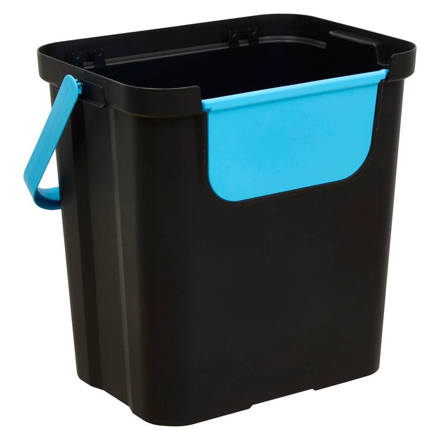 Lot de 3 poubelles, manuel, 24 l, plusieurs coloris 
