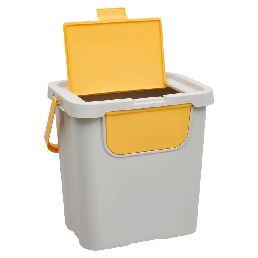 Poubelle, 24l , gris 