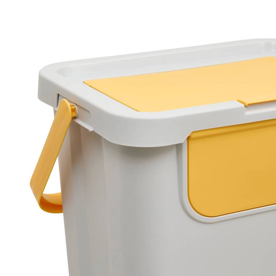 Poubelle, 24l , gris 