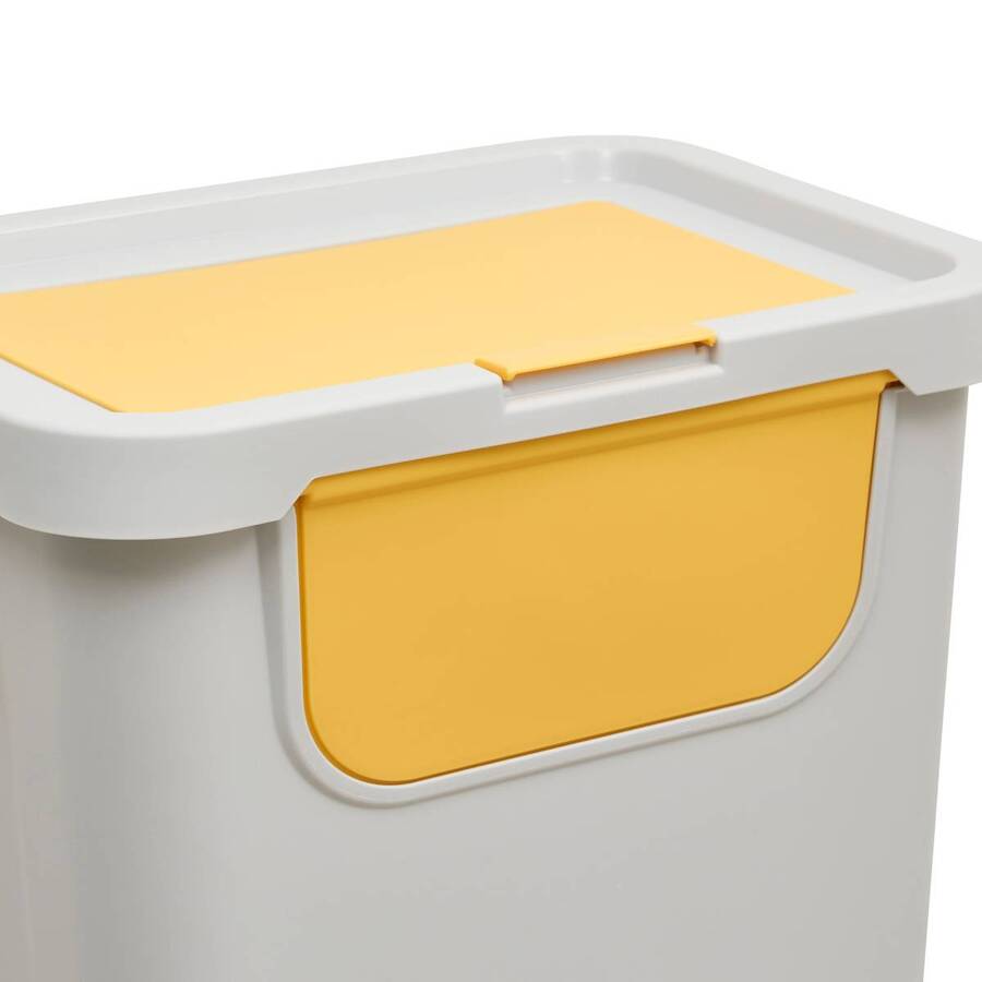 Poubelle, 24l , gris 