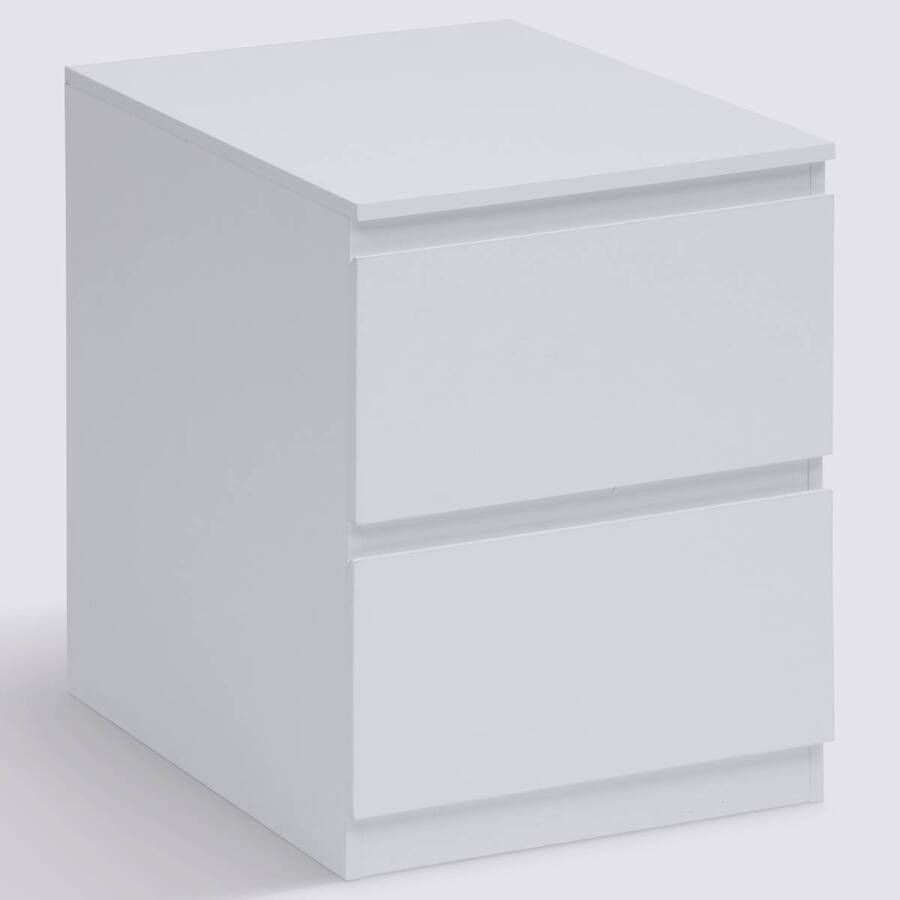 Chevet, 2 tiroirs, beige Dolo