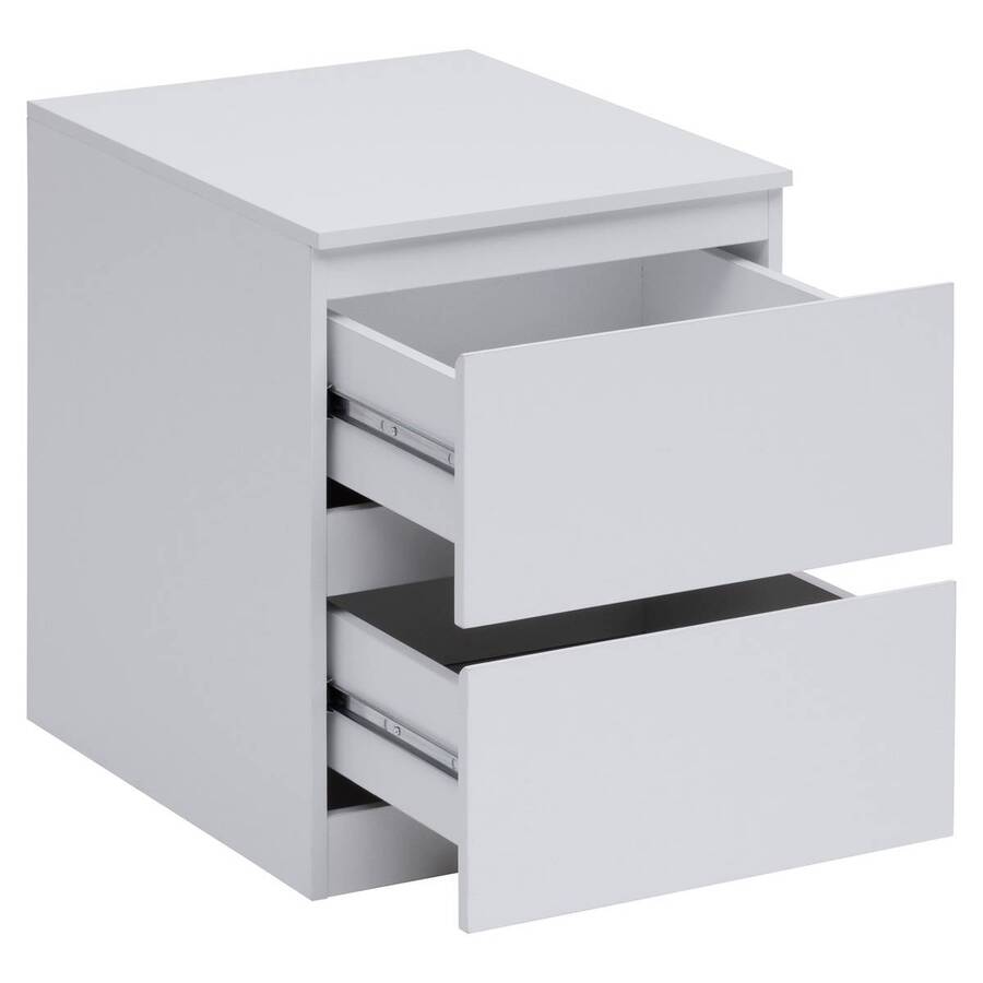 Chevet, 2 tiroirs, beige Dolo