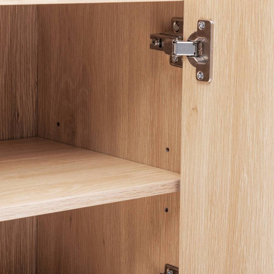 Meuble bas 1 porte, beige Abana