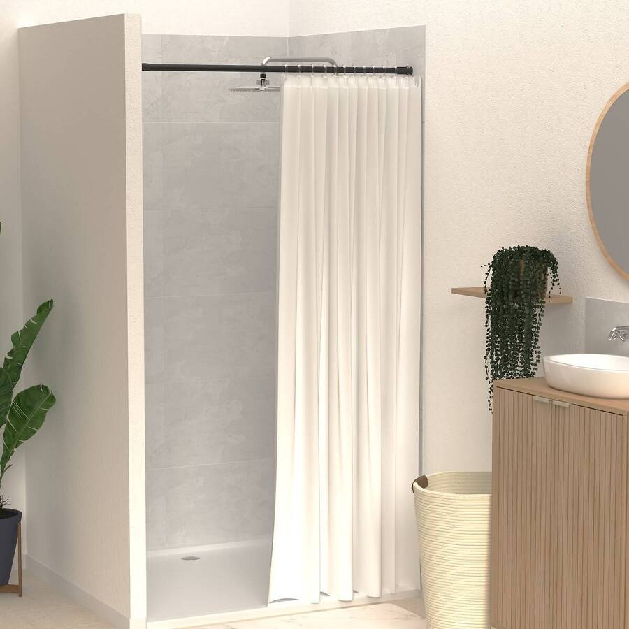 Barre de douche, l.70-120 cm 