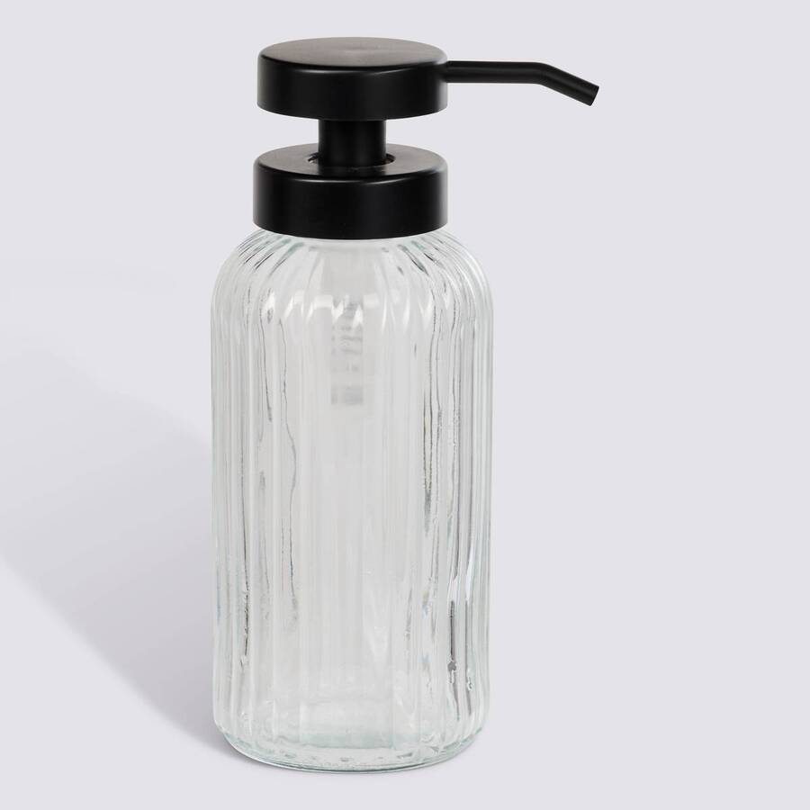 Distributeur à savon, 500 ml, transparent Black edition