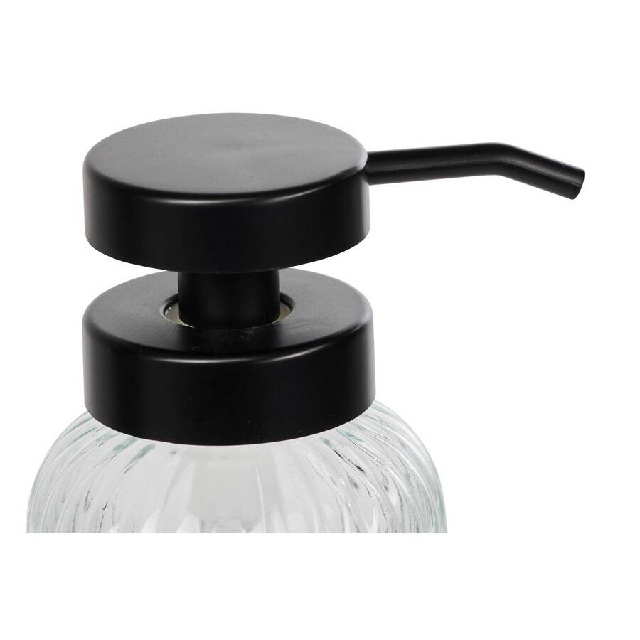Distributeur à savon, 500 ml, transparent Black edition