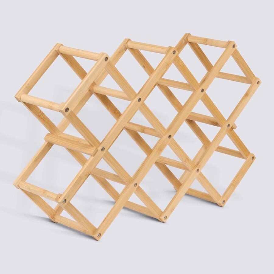 Range-bouteilles, 8 bouteilles Bambou