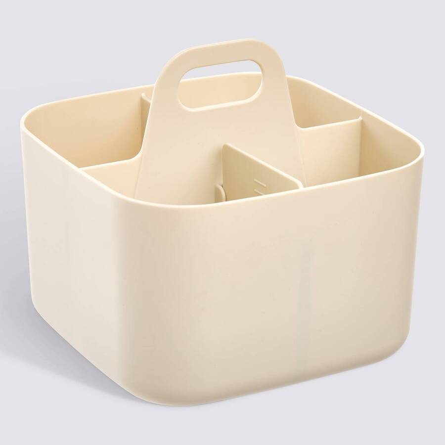 Organiseur, 16,5x16,5x15 cm, beige Poly