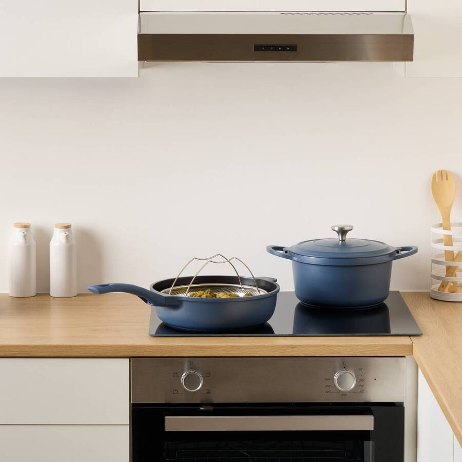 Cocotte aluminium, d.25,2 cm, spatule incluse Aluro