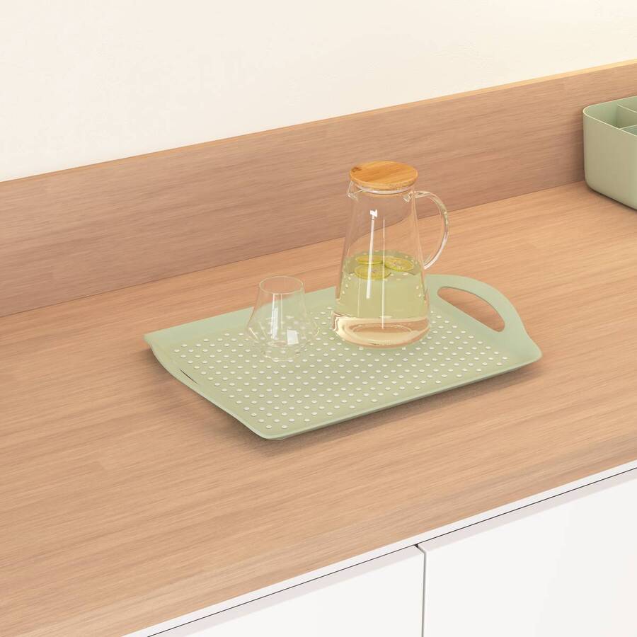 Plateau, 45,5x31,5 cm, vert Poly