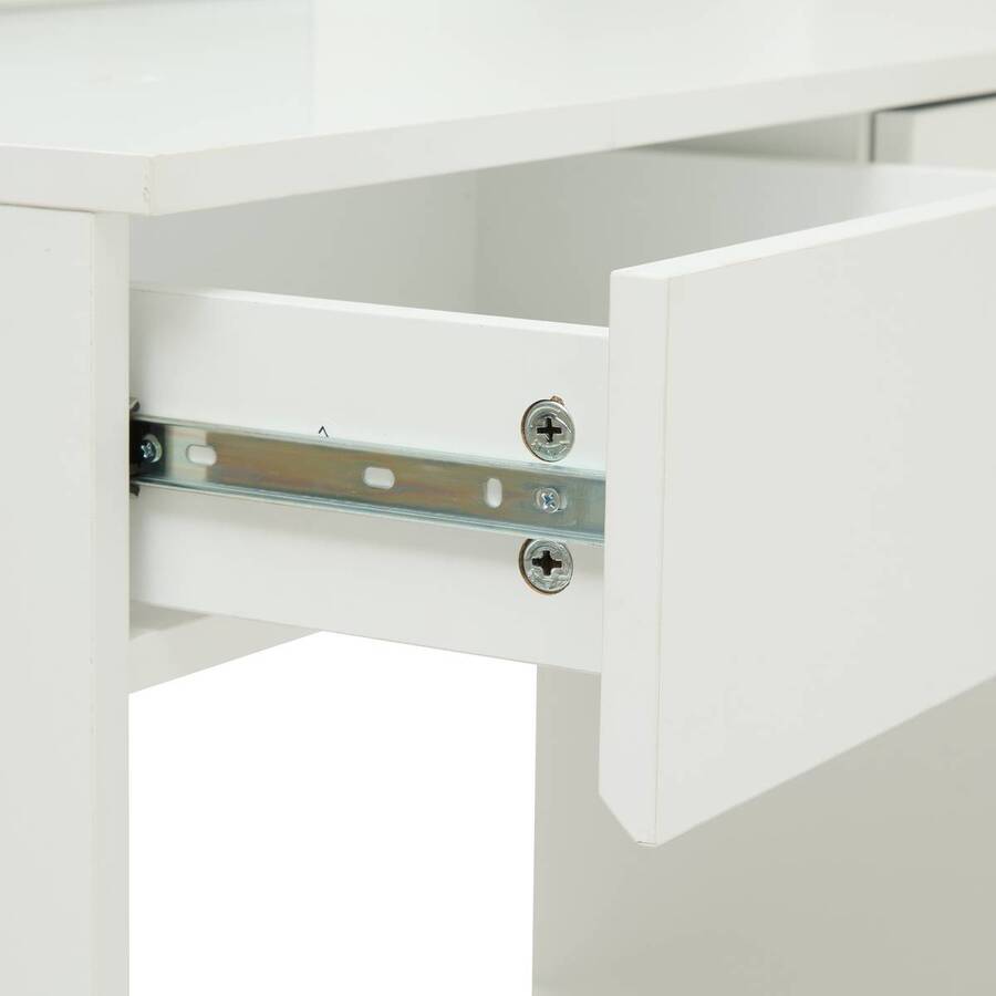 Coiffeuse avec miroir, 2 blanc Dolo