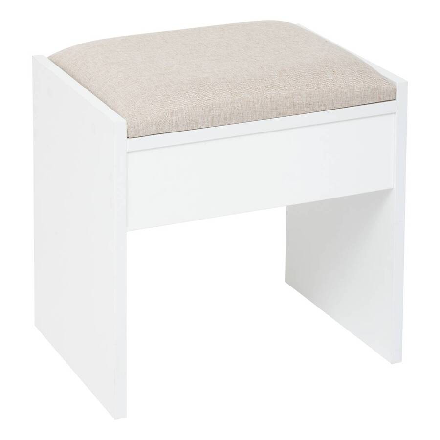 Coiffeuse avec miroir, 2 blanc Dolo