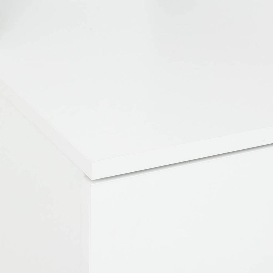 Coiffeuse avec miroir, 2 blanc Dolo