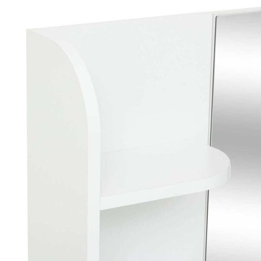 Coiffeuse avec miroir, 2 blanc Dolo