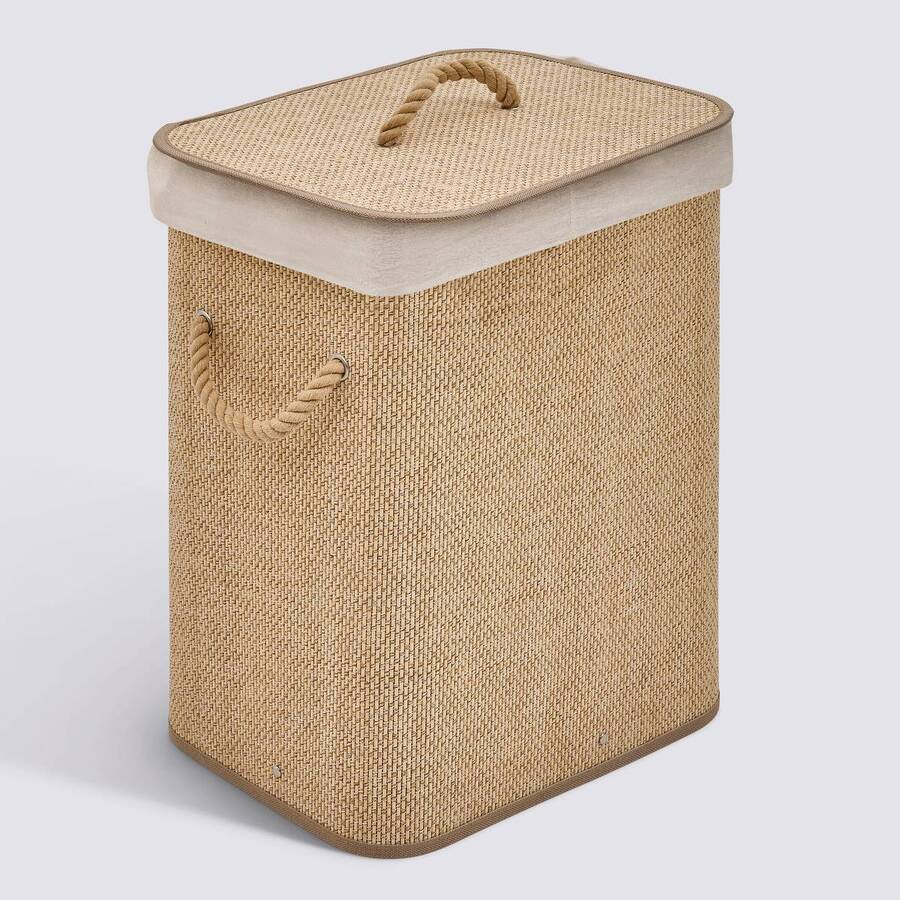 Panier à linge, 100 l, marron Stemy