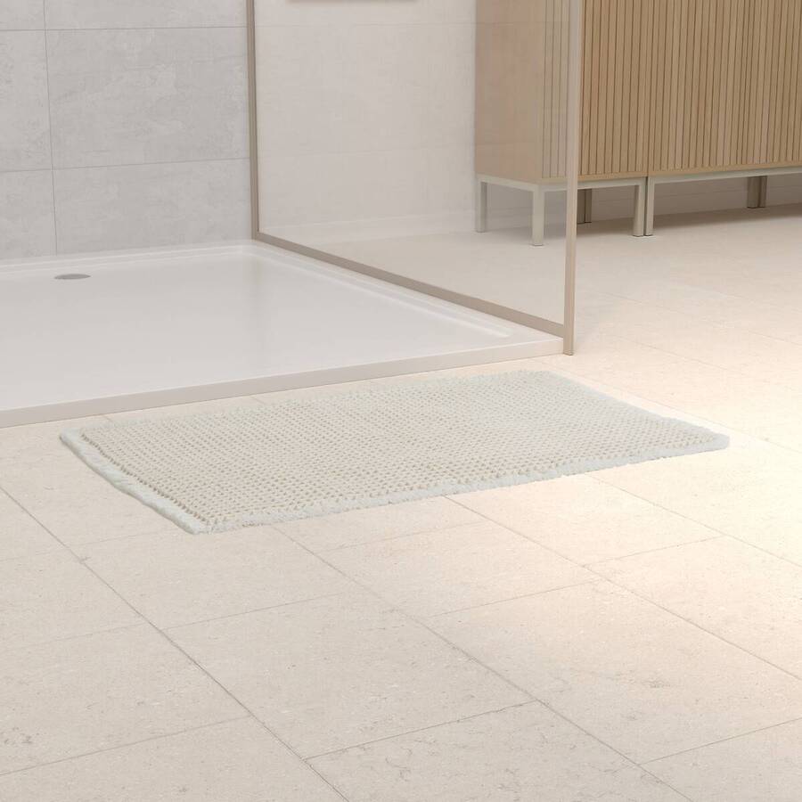 Tapis, 80x50 cm, beige Waffle