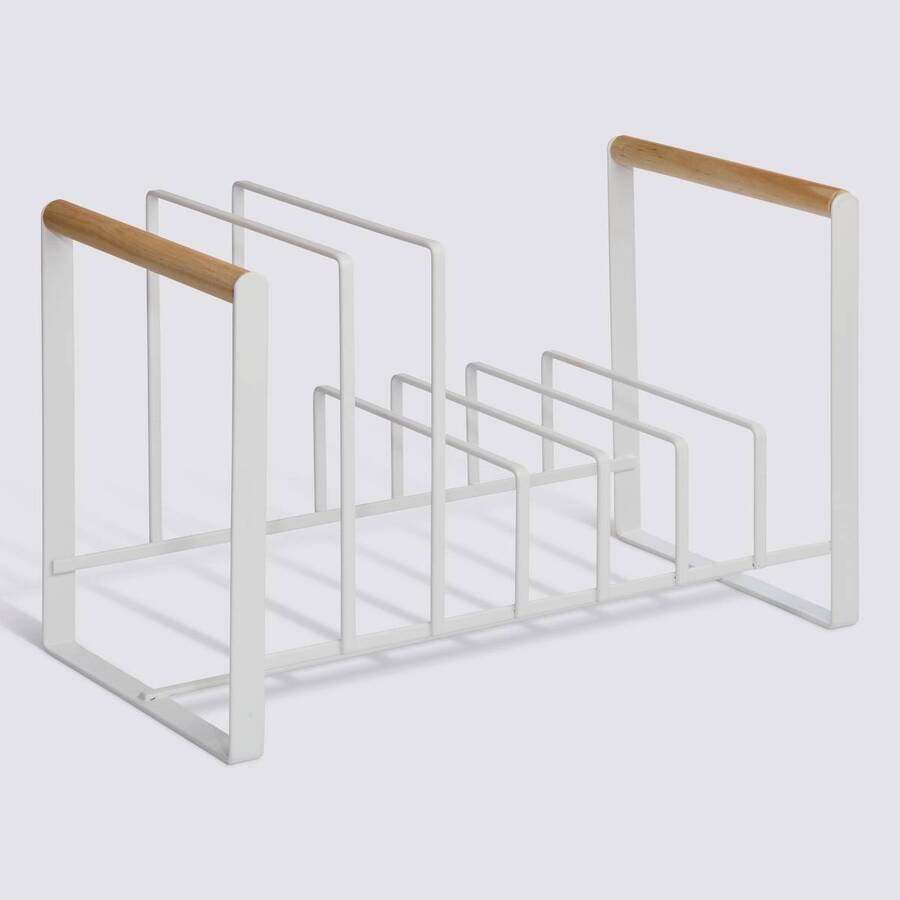 Rangement casseroles et poêles, 32x16x20 cm, blanc Balm